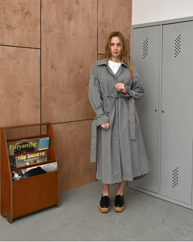 Плащ Grey со сменными манжетами 
