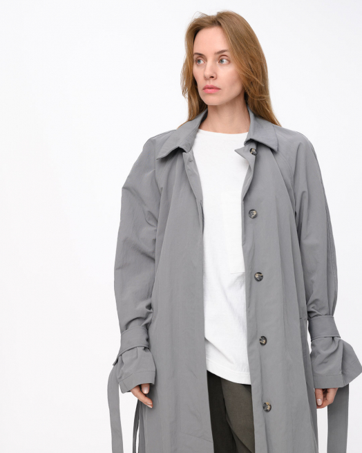 Плащ Grey со сменными манжетами 